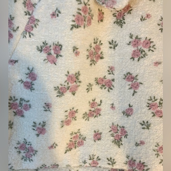 Sézane Leo wool blend coat little roses prairie NWT - Picture 9 of 11